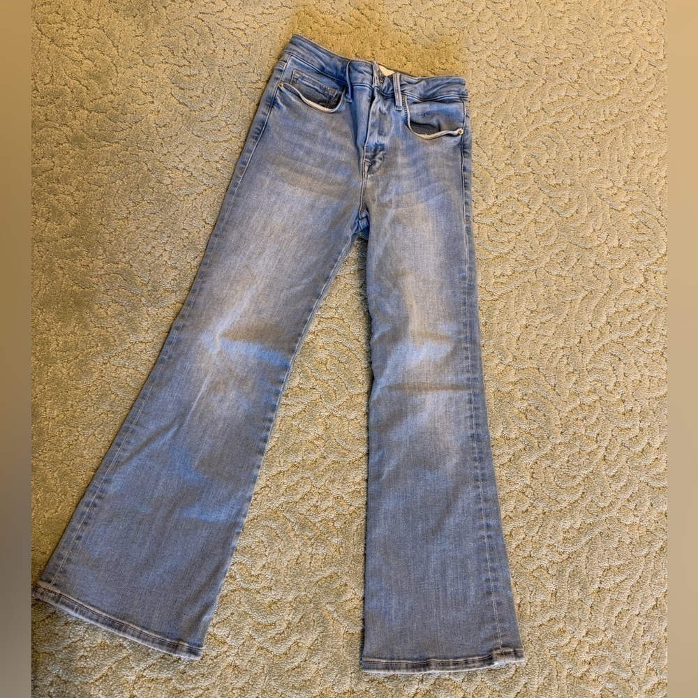 Frame Le One Crop Mini Boot Jeans in Caspio Sz 1 - Picture 6 of 14